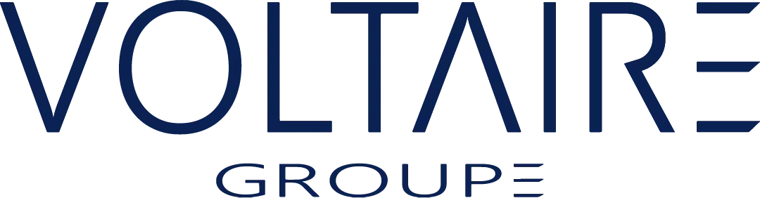 Logo bleu nuit Voltaire Groupe