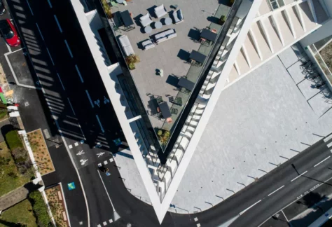 rooftop vue drone le connecteur