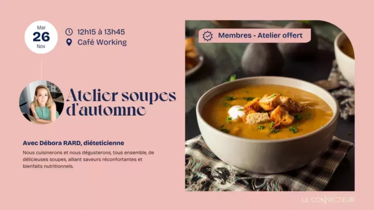 Atelier soupes mardi 26 novembre 2024