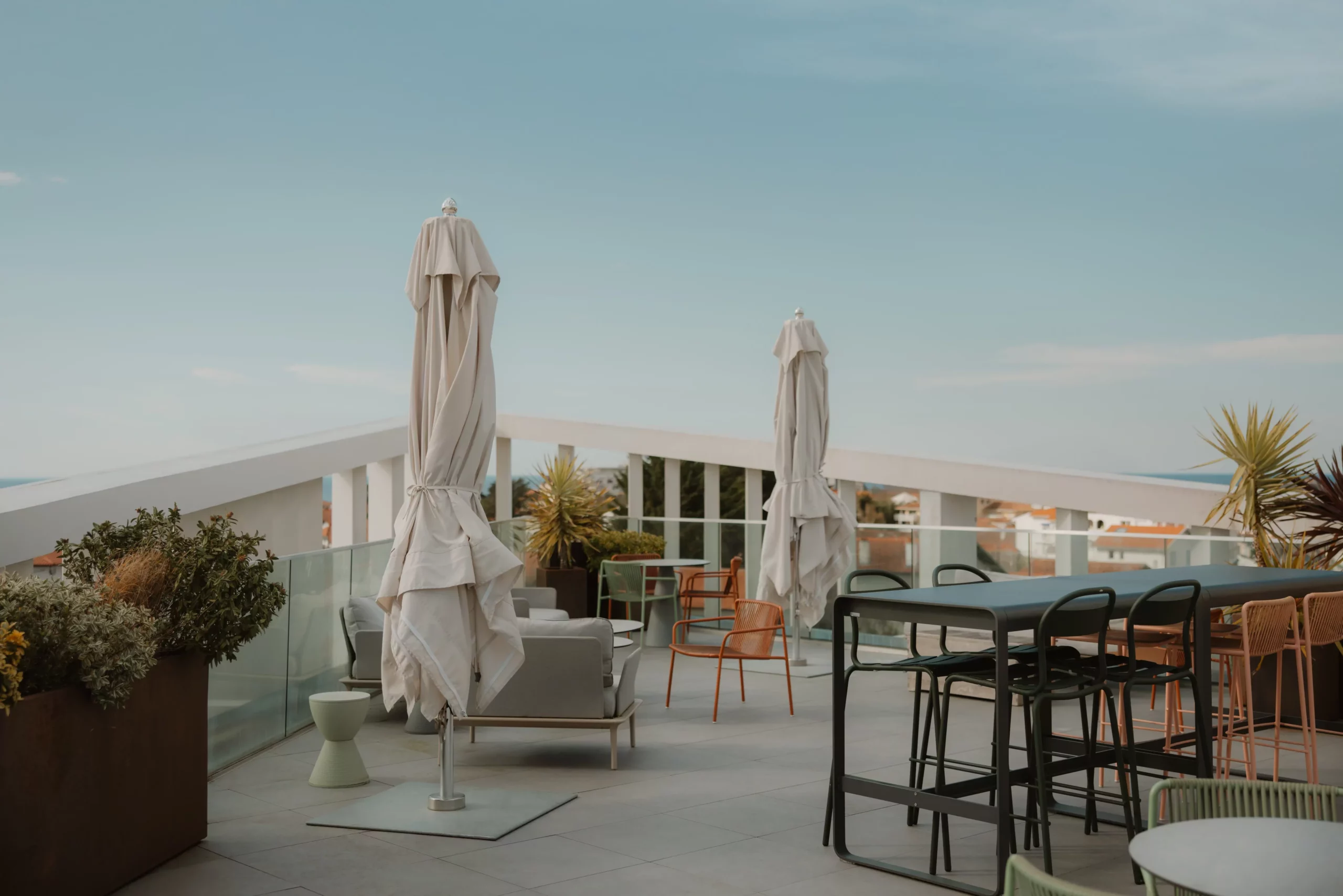 Rooftop Biarritz au matin