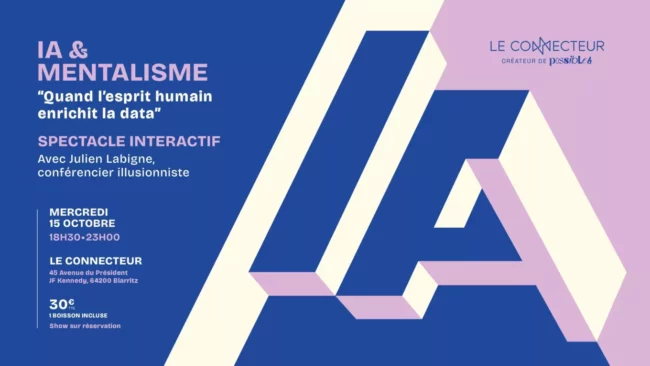 spectacle interactif-intelligence artificielle et mentalisme avec julien labigne