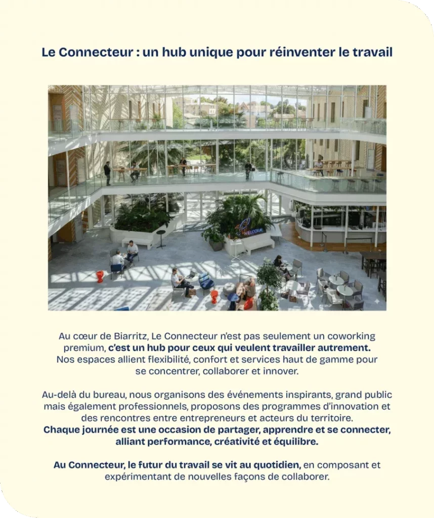 Le connecteur un hub pour travailler autrement