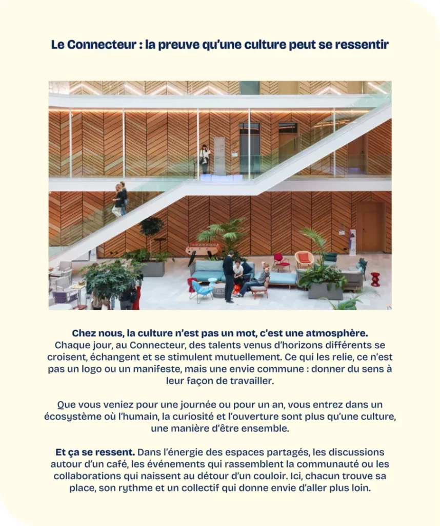 La culture dentreprise du connecteur biarritz